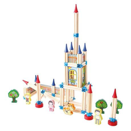 Veľký zámok drevené kocky, 