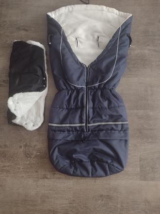 Fusak + rukávnik na kočík, 