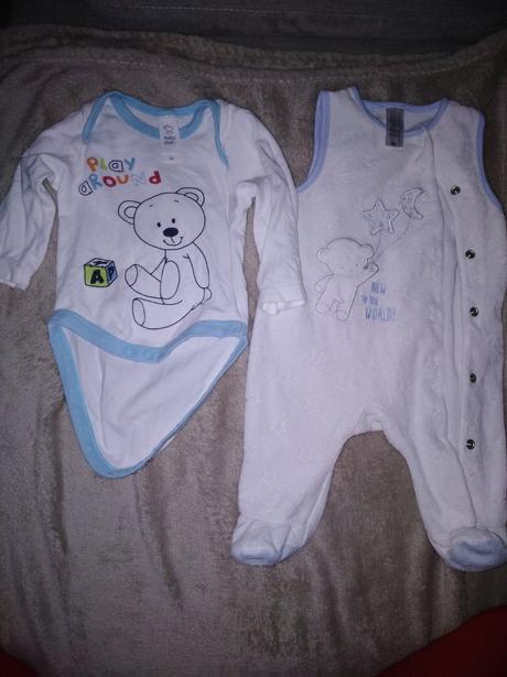 Detské body a dupačky bez rukávov, baby club,62