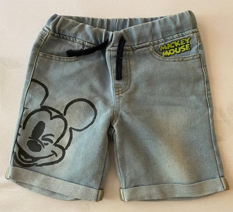 Krátke riflové nohavice disney mickey v. 116, disney,116