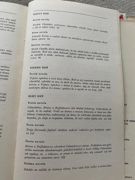 Krásna stará retro kniha príbehy z dekameronu 1970,