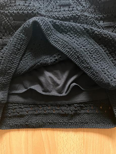 Čierna háčkovaná mini sukňa zara m, zara,m