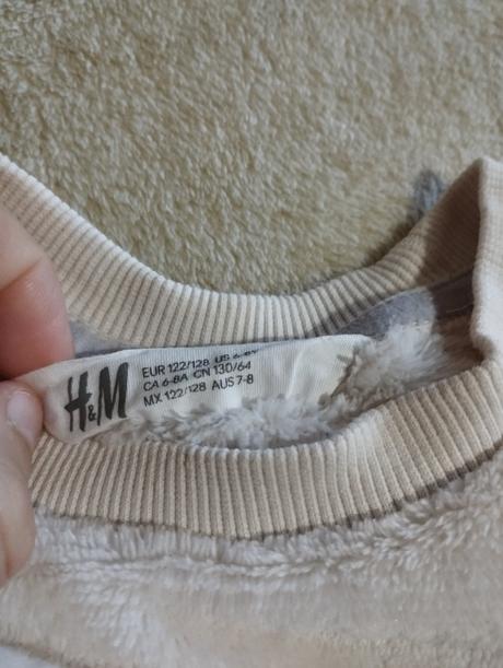 Teplá premienacia mikina 122/128, h&m,122