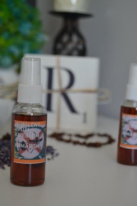 Prírodný repelent proti kliešťom a komárom, 