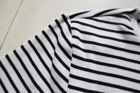 Vrúbkované tehotenské tričko h&m mama, h&m,l