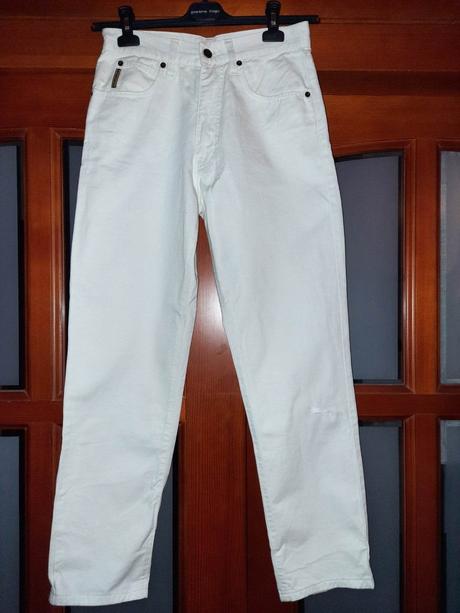 Dámske biele rifle armani jeans veľ. s-m, s