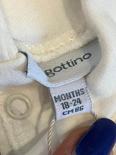 Dievčenské tričko s rolákom a potlačou biele (86), fagottino,86