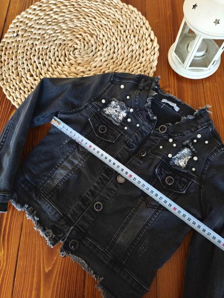 Riflová bunda tmavošedá 122, 122