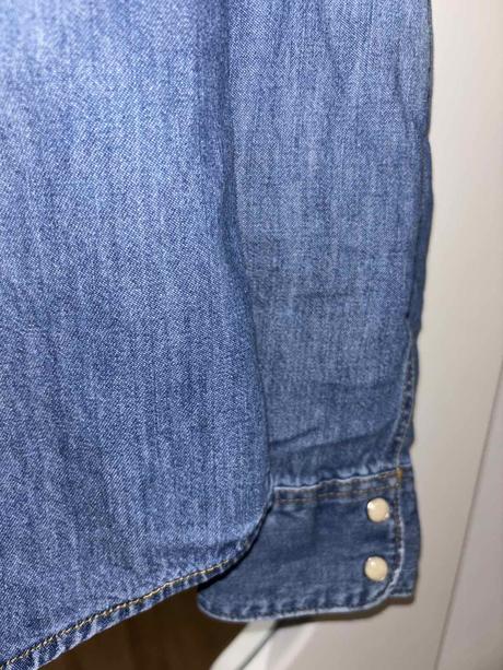 Riflová košeľa h&m m/l, h&m,m