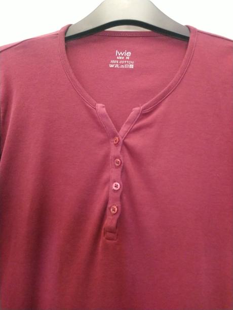 Dámsky tmavo červenený vrúbkovaný top, flame, xl, xl