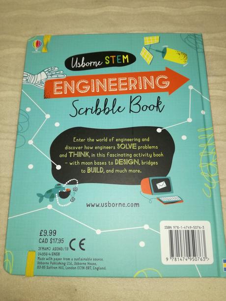 Usborne engineering scribble book nwi19, 