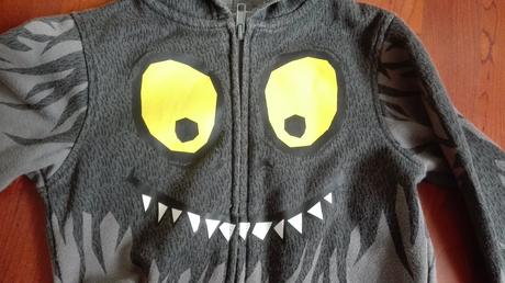 Strašidelná mikina, h&m,98