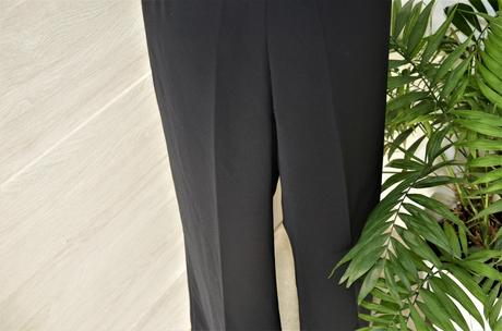 Elegantné čierne nohavice-46, 46