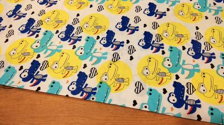 Bavlnená látka - krokodíl - cena za 10 centimetrov, 