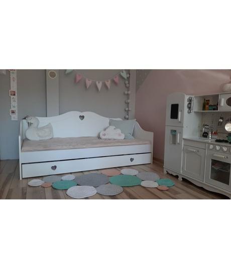 Detská posteľ srdce,rôzne veľkosti, šírka (cm): 90,dĺžka (cm): 200