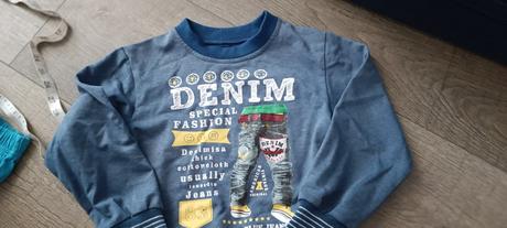 Svetrík denim 116, 116
