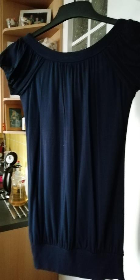 Tmavomodré bavlnené tricko, clockhouse,xs