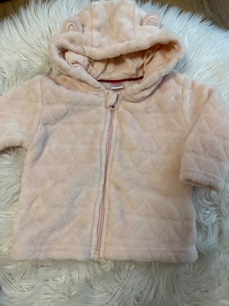 Flisová bunda so srdiečkami, lupilu,62