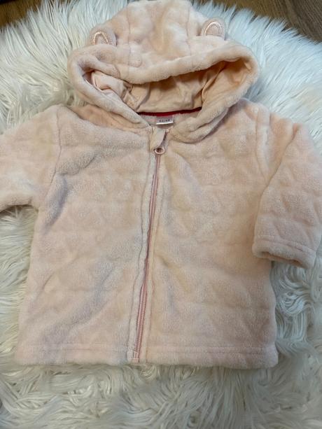 Flisová bunda so srdiečkami, lupilu,62