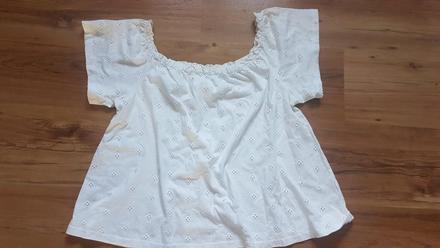 Bavlnená blúzka na ramená/tričko, xl