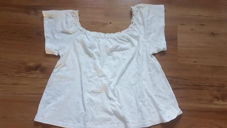 Bavlnená blúzka na ramená/tričko, xl