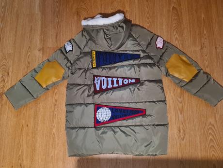 Zimná bunda s nadpismi, 40 / 42 / l / xl