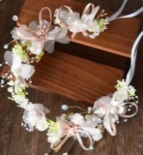 Jemne farebný venček uni,