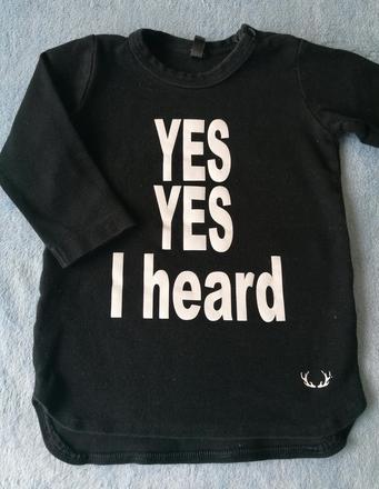 Triko s nápisom, mirau,86