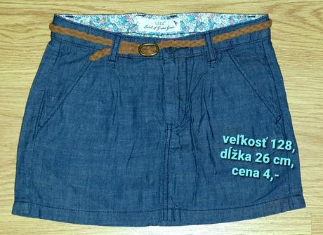 Dievčenská sukňa, h&m,128