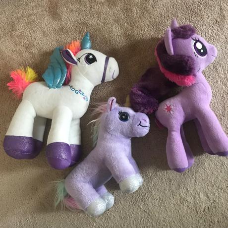 3x plyšový jednorožec / my little pony, 
