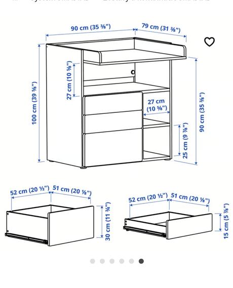 Prebalovacia komoda, 