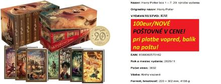 Knihy harry potter box 1-7 (20. výročie),