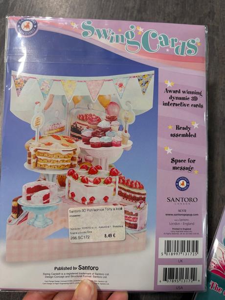 Santoro - 3d interaktívne karty na blahoželanie, 