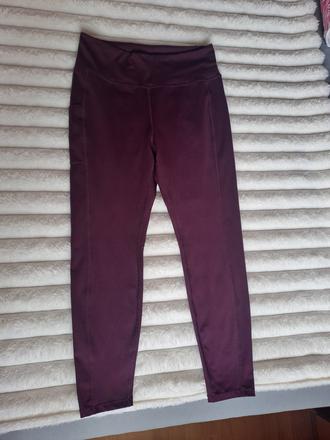 Slivkové športové legíny, h&m,l