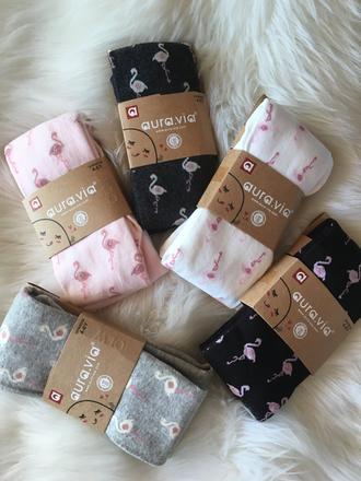 Dievčenské pančušky s plameniakom., 80 - 134