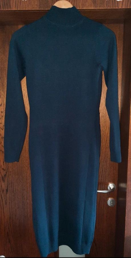 Tmavomodré šaty so stojačikom, bonprix,xs