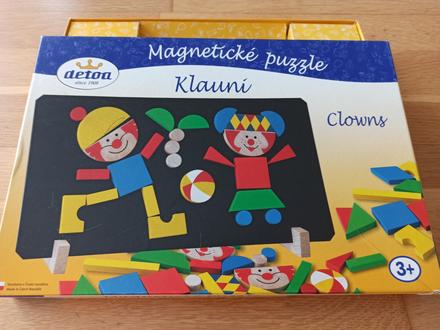 Magnetické puzzle klauni, 