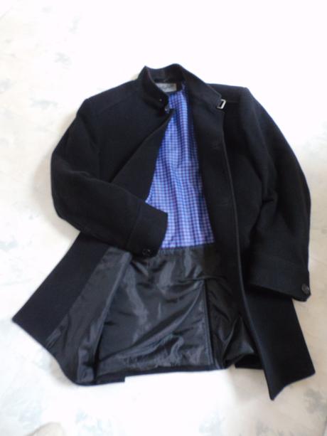 Luxusný pánsky vlnený 3/4 kabát, xl