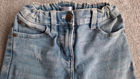 Roztrhané dievčenské skinny rifle - veľ. 128, 128