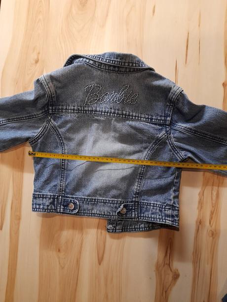 Riflová bunda s hviezdičkou, barbie,116