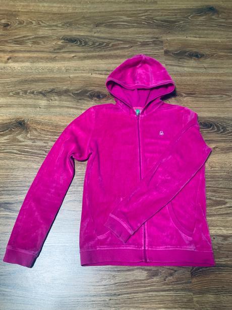 Velúrová mikina benetton xl, benetton,146