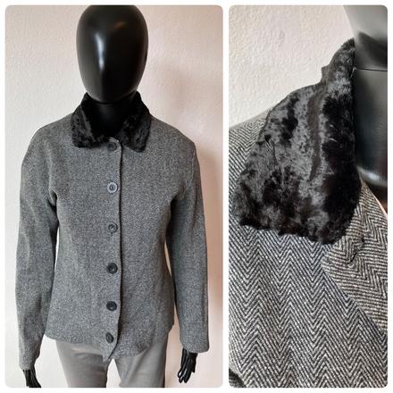 Dámske bielo sivé sako (s), street one,s