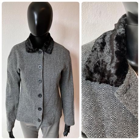 Dámske bielo sivé sako (s), street one,s