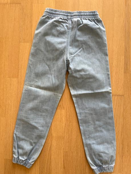 Rifľové nohavice, h&m,140