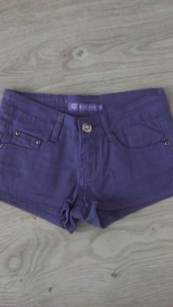 Damske fialove riflove kratasy s, s