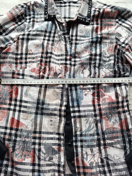 Štýlová elegantná košeľa s kamienkami, 38