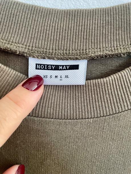 Olivove teplakove saty noisy may, l