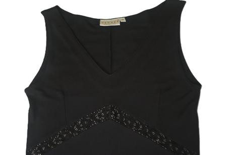 Hennes, malé čierne šaty veľ.36, h&m,36