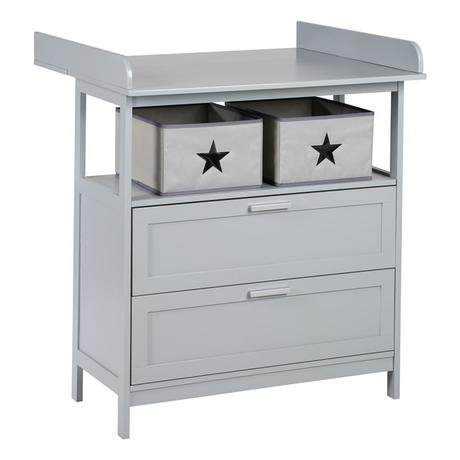 Roba hamburg 2 drawers & boxes taupe grey komoda, 