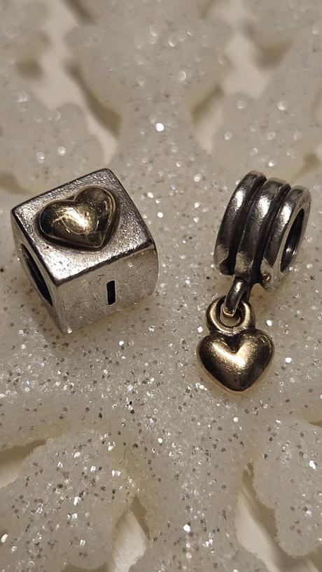 Pandora bicolor 2x srdieckove, pandora